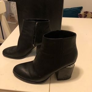 Alexander Wang Gabi boot w/ silver (size 38)